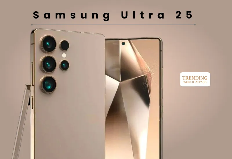 Samsung Ultra 25 flagship smartphone with premium design and high-end camera features.